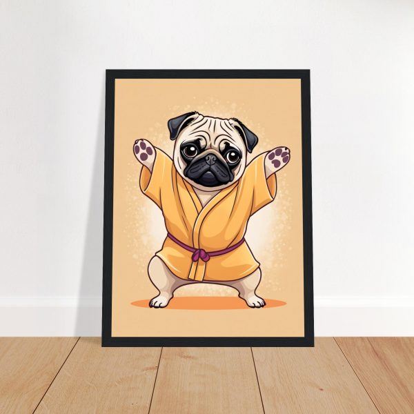 Yoga Pug Poster: A Humorous and Inspiring Wall Art 7