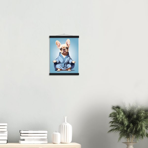 The Yoga Frenchie Canvas Wall Art 6