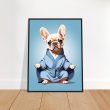 The Yoga Frenchie Canvas Wall Art 16