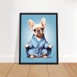 The Yoga Frenchie Canvas Wall Art 21